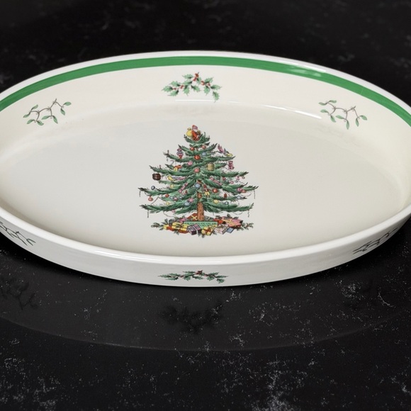 Spode Other - Spode Christmas Tree Large Oval Baking Dish
